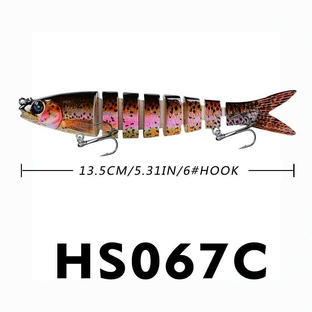 135cm19g Sinking Swimbait Crankbaits Fishing Lure Set of Wobbrs for Pike Artificial Baits Kit Fishing Tack W250926