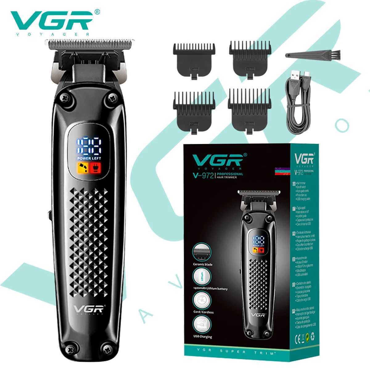 972 Hair Trimmer Electric Beard Hair Clipper Professional Barber Hair Cutter Machine Trimer For Men Rechargeable R250926