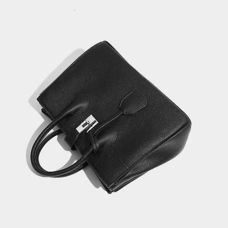 Vintage-Inspired Large Capacity Tote Bag Stylish Versatile Handbag With Lock Closure, Multiple Pockets, Perfect For Work, Travel & Everyday Use