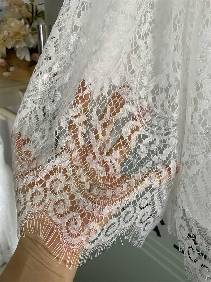 Girls White Gauze Princess Dress Performance Dress Flower Girl Wedding Little Girl Host Piano 15 Y wedding dress Z250926