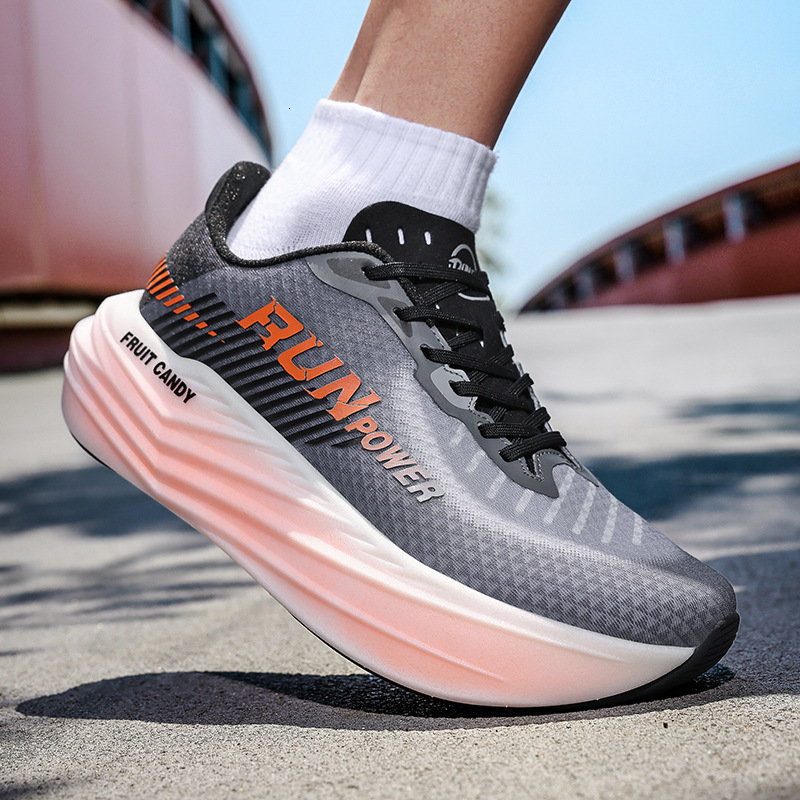 designer sports casual shoes: Versatile and fashionable carbon plate running shoes, shock-absorbing high-elasticity cushioning running shoes for outdo