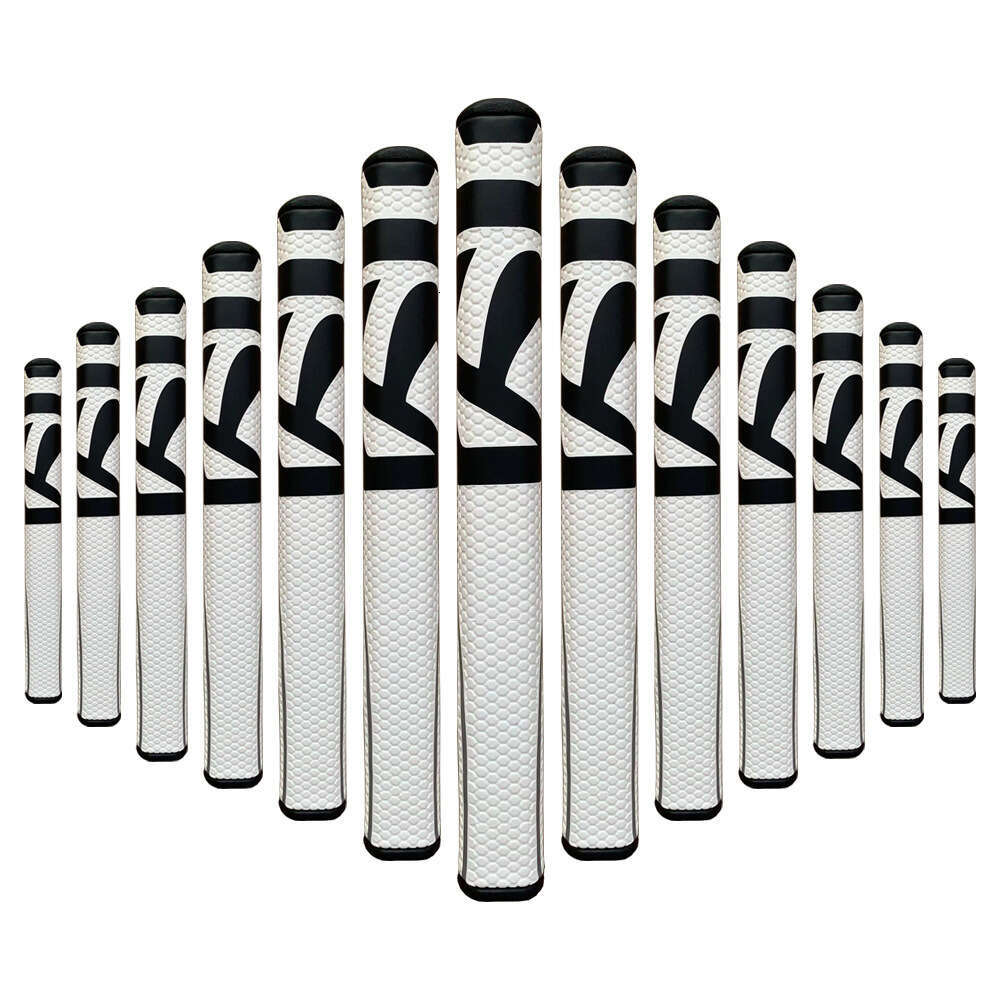 New Golf Putter Grip 2.0 - Black & White Textured PU Ergonomic Grip for Men Women Golfers