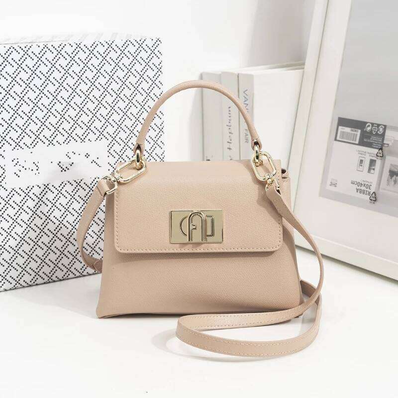 Designer Bags New Genuine Small Square Natural Cowhide Women's Handbag, Luxurious Commuting Mini Crossbody Bag, Soft Leather Hot Selling