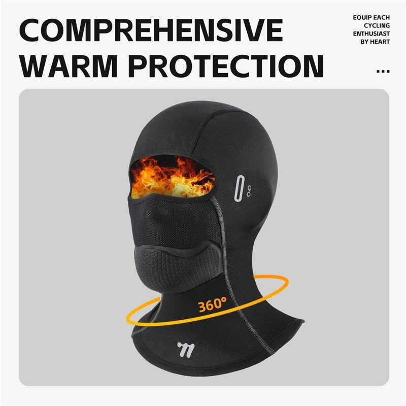 WEST BIKING Warm Cycling Hat Face Mask Protection Winter Balaclava Bike Face Cover Sport Bike Helmet Liner Motorcycle Masks Z250926
