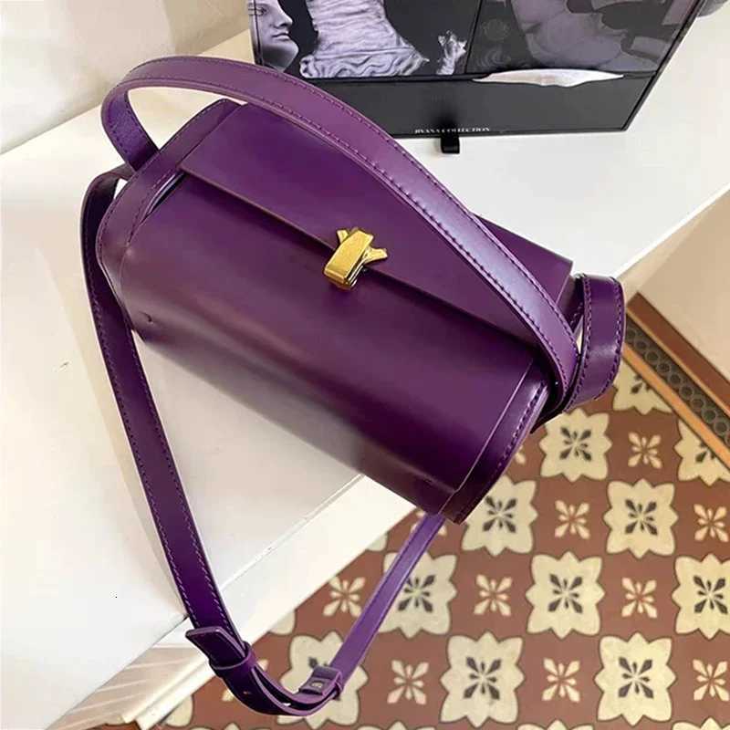 Personalized Purple Box Square Bag 2025 New Fashion Womens One Shoulder Crossbody Bags Temperament Versatile Party Handbags Z250926