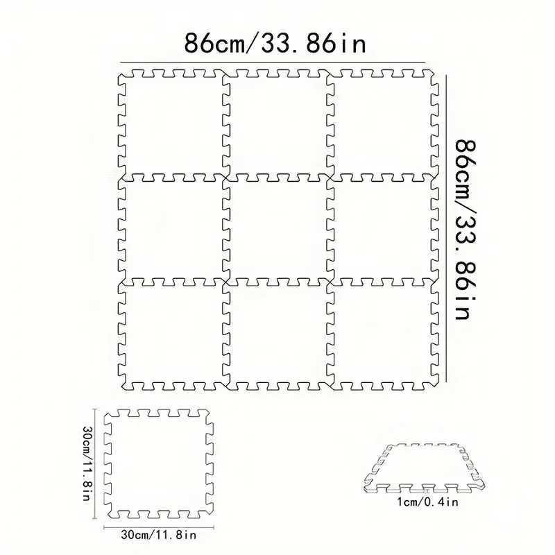 Baby Play Mat EVA Foam Interlocking AntiSlip Sports Rug Family Childrens Room Game Puzzle Carpet Antifall Carpet Baby Toys C250926