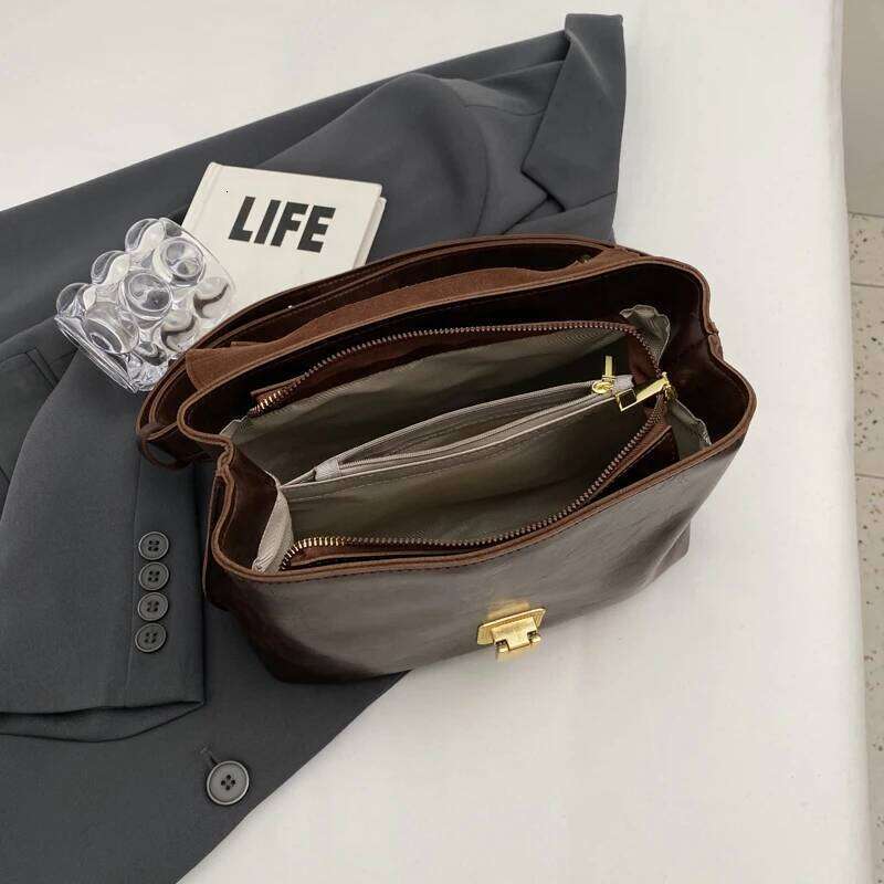 Retro Cross Body For Women Soft PU Leather Flap Shoulder Tote Bag Latest Fashion Designer Messenger Bags