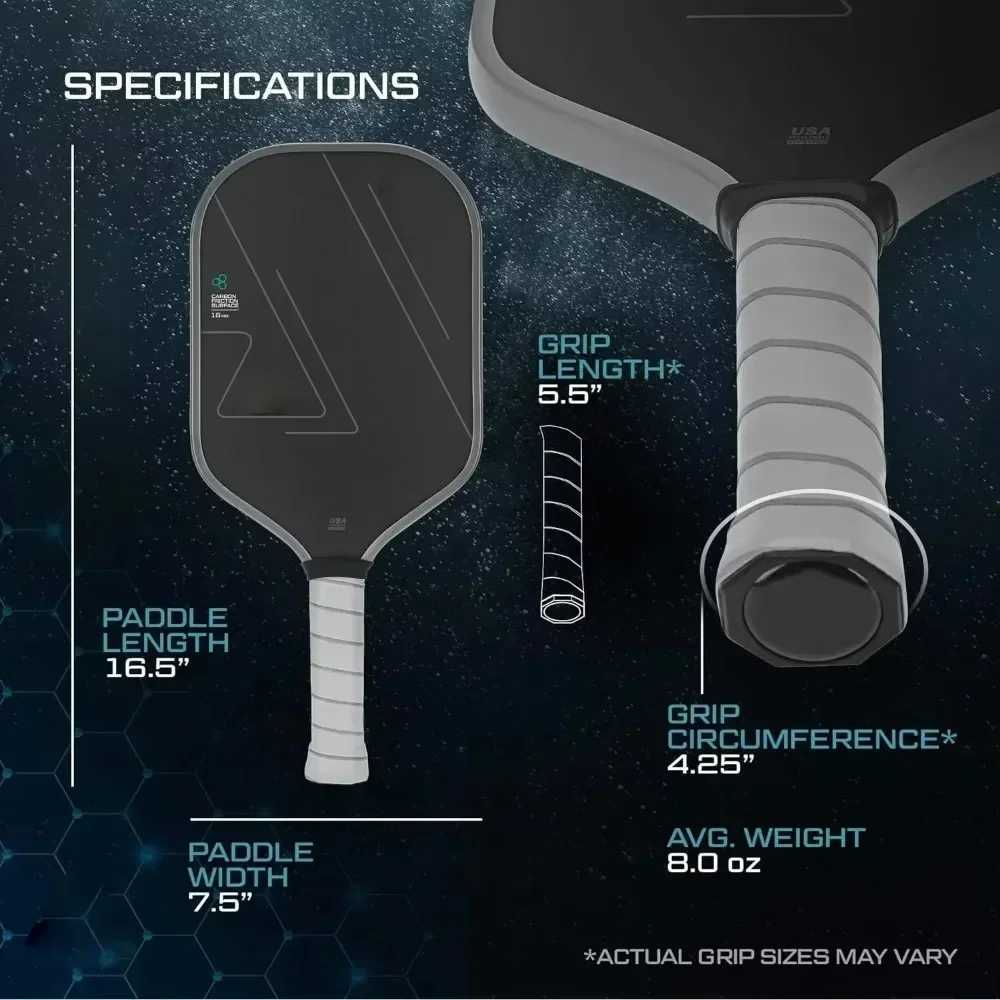 T700 Thermoformed Unibody Raw Carbon Fiber Pickleball Paddle Spin Textured Surface Ergonomic Grip with Foam Edge USAPA Approved J250926