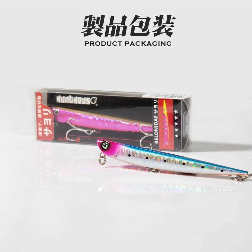 Hunthouse Swimbait Bay Ruf Manic Fishing Lure Sinking Pencil Bait Swimbait 99mm 155mm Sea Bass Seawater Hard Bait Lures W250926