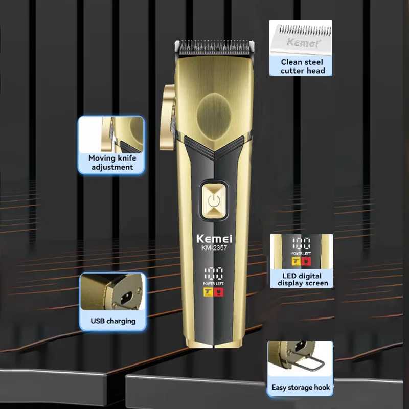 Kemei Professional Hair Clipper Cordless Beard Hair Trimmer Mens Electric Hair Cutting Machine Rechargeable Adjustable Set R250926