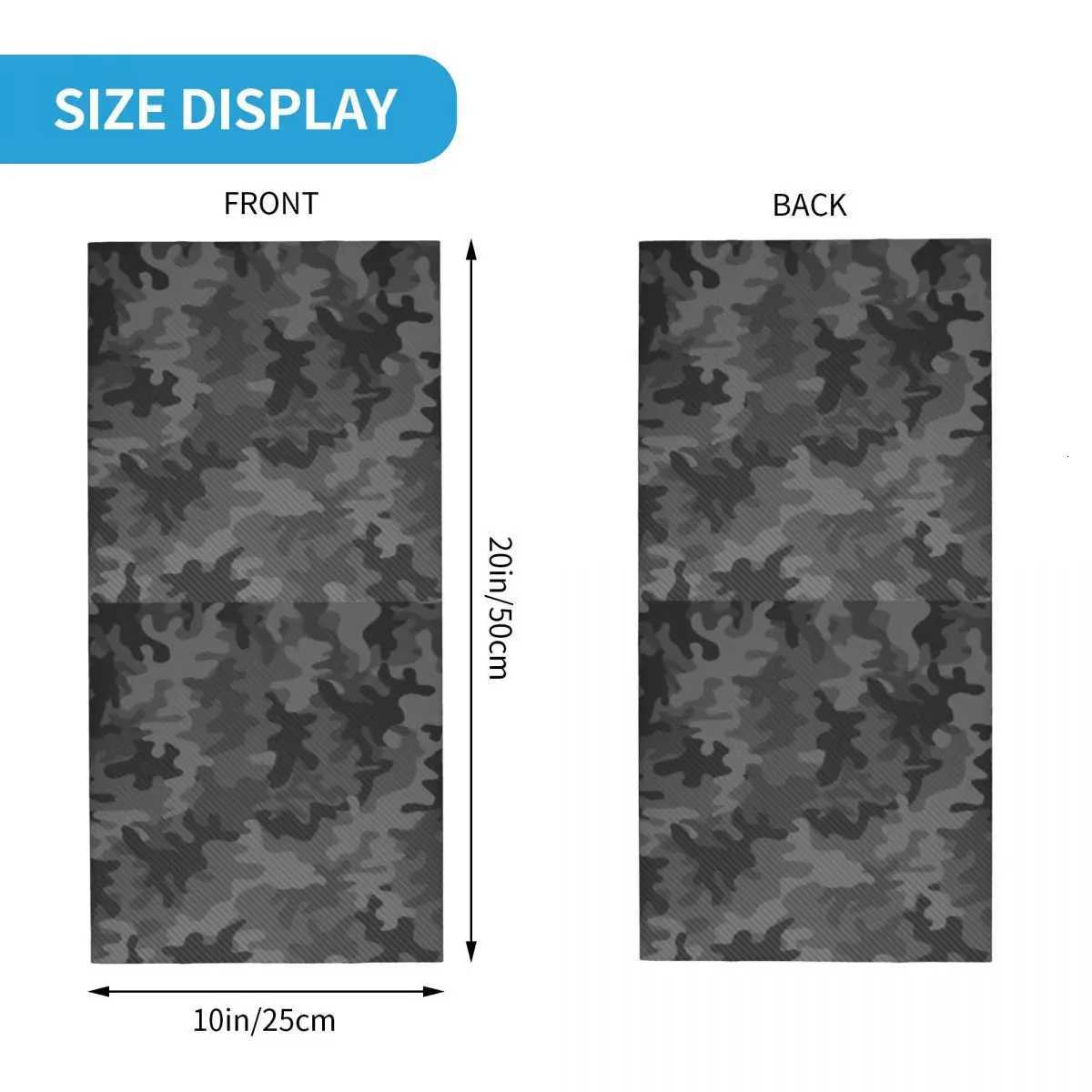 Carbon Camo Neck Gaiter Men Women Windproof Winter Camouflage Bandana Scarf for Ski Z250926