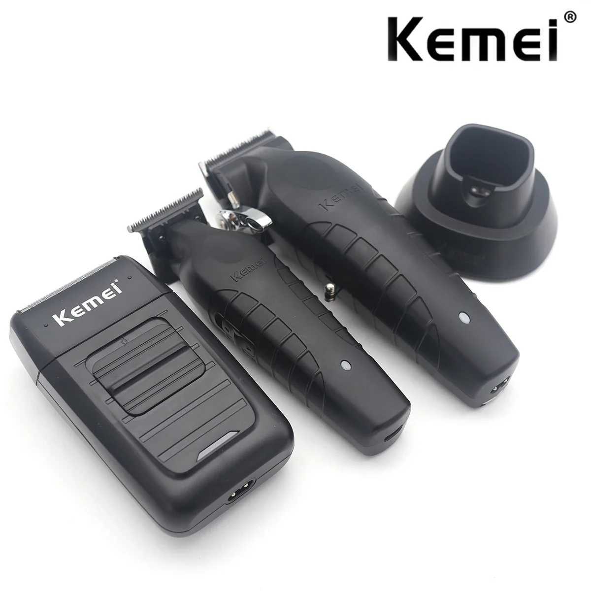 Kemei Hair Clippers Kit Mens Electric Hair Trimmer Machine Professional Hair Cutting Machine Clipper R250926