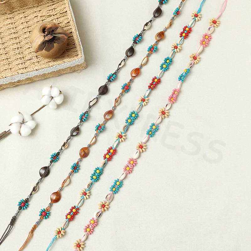 Bohemian Style Woven Waist Rope Ethnic Style Beaded Women Belt Casual Vacation Style Waist Rope Clothing Accessories Gifts L250926