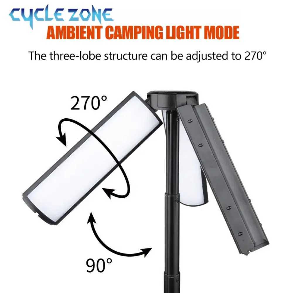 Multifunctional Camping Light 2 in 1 Rechargeable Telescopic Camping Lantern Flashlight with Hook Outdoor Emergency Work Light C250925