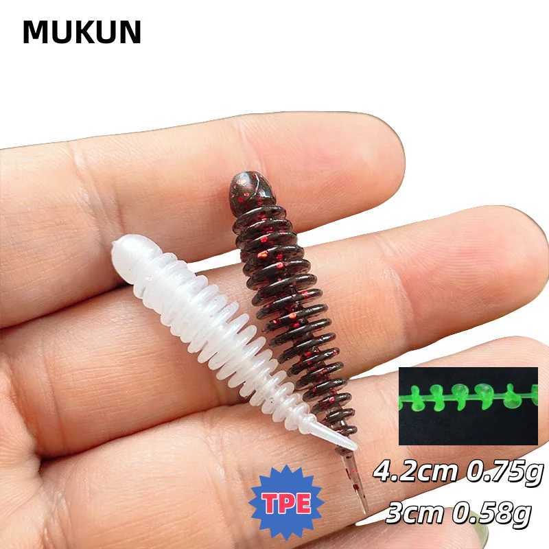 MUKUN 30PCS Soft Fishing Lure 30mm058g 42mm075g Mixed 6Colors Fishing Lure Set Shiner Silicone Bait Fihling Tack Pesca W250926