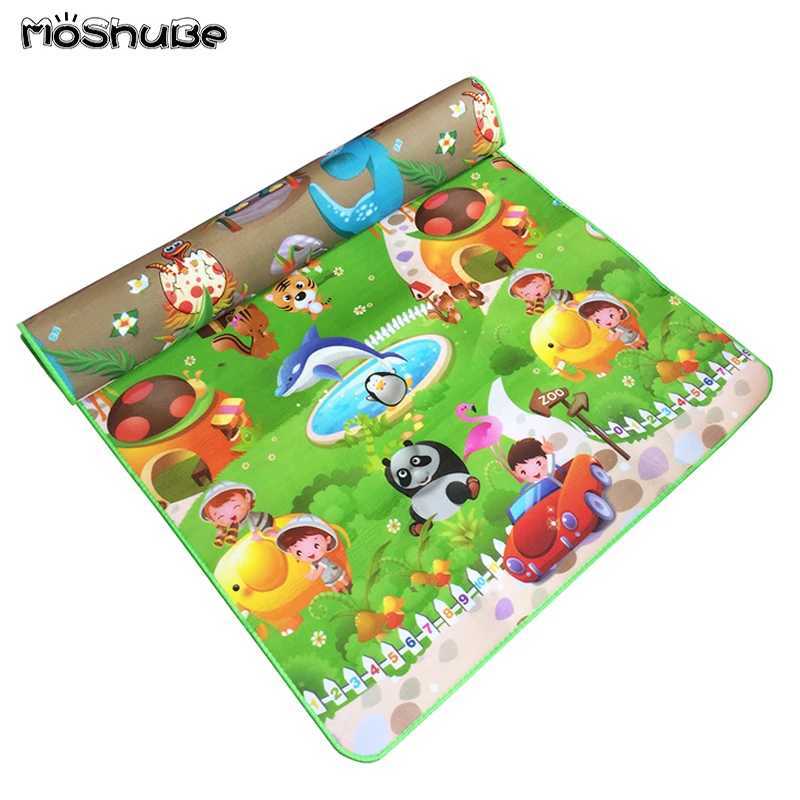 180120cm Baby Play Mat Children Puzzle Toy Crawling Carpet Kids Rug Game Activity Gym Developing Rug Eva Foam Soft Floor C250926
