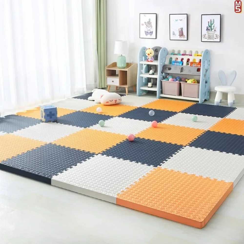 46Pcs 25cm Thick Kids Play Mat NonToxic Foam Puzzle Floor Tiles Soft Comfortable Crawling Mat for Babies Toys Floor Mat Eva C250926