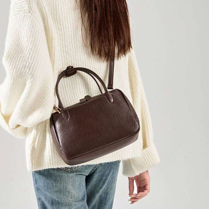 Cowhide Genuine Leather Handbags For Women High Quality Shoulder Bag Female Fashion Retro Designer Crossbody Bags Ladies Suotong2509