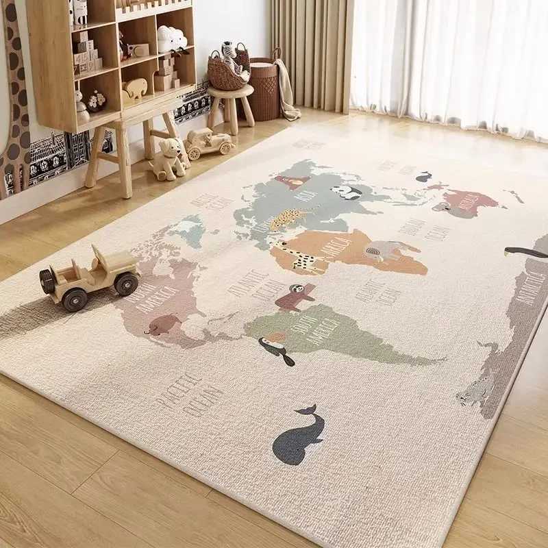 Childrens Play Carpet Room Living Room Bedroom Pass World Underwater World Space Carpet Washable Carpet Home Decoration C250926