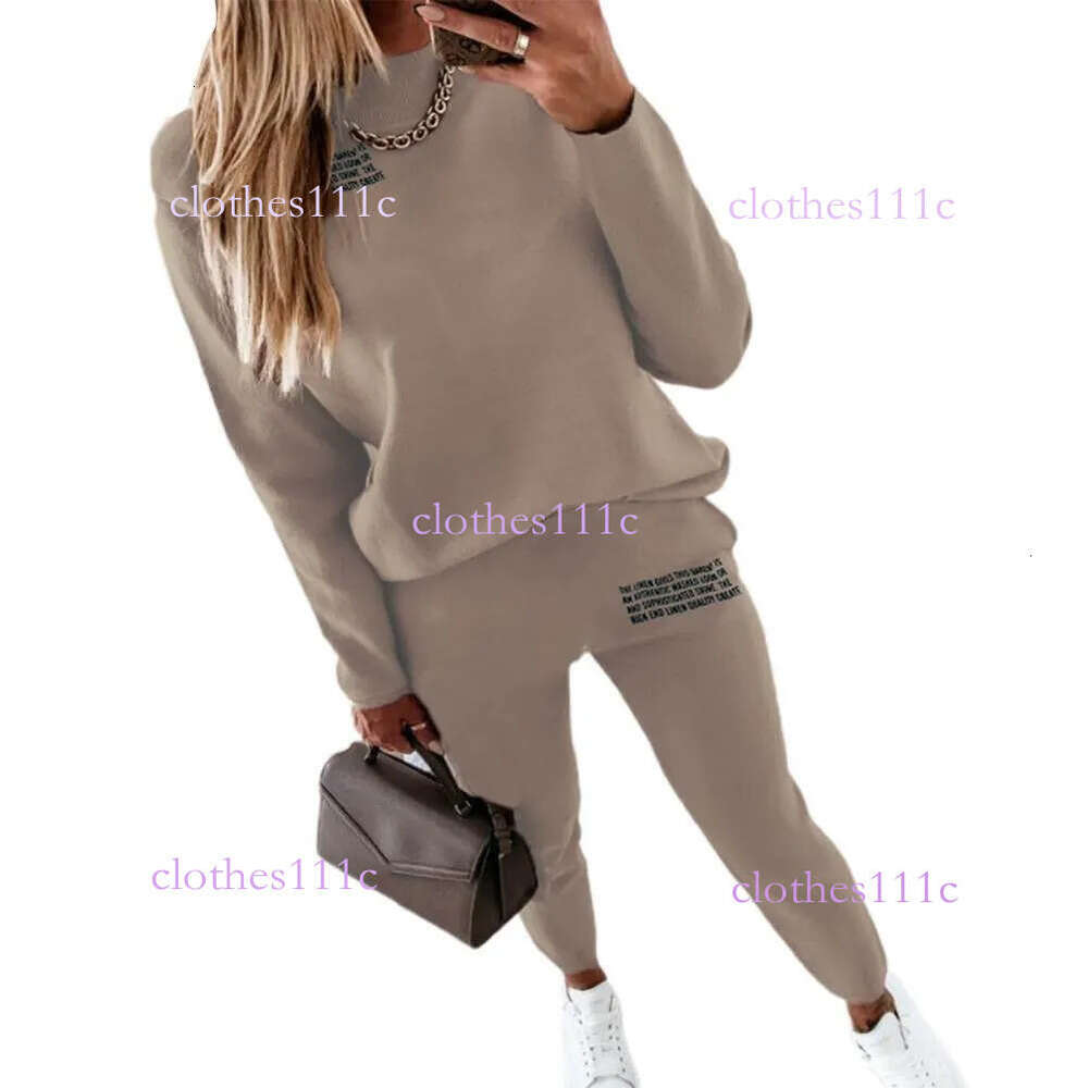 Women's Tracksuits Women Two Piece Sets Tracksuit Turtleneck Sweatshirt Drawstring Pants Suit Female Spring Autumn Long Sleeve Pullover Sports Se