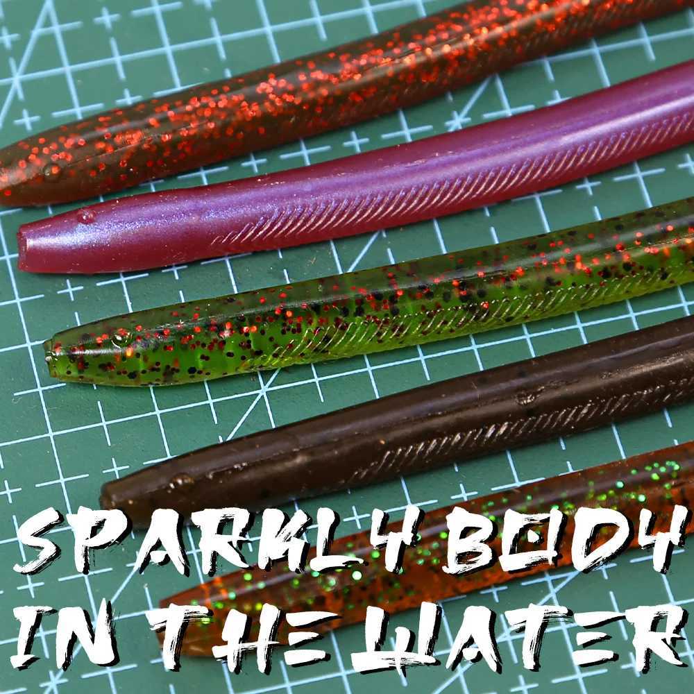 150mm 44g Silicone Soft Bait Trick Worm urre Soup For all Fish Iscas Artificial Stick Worms W250926