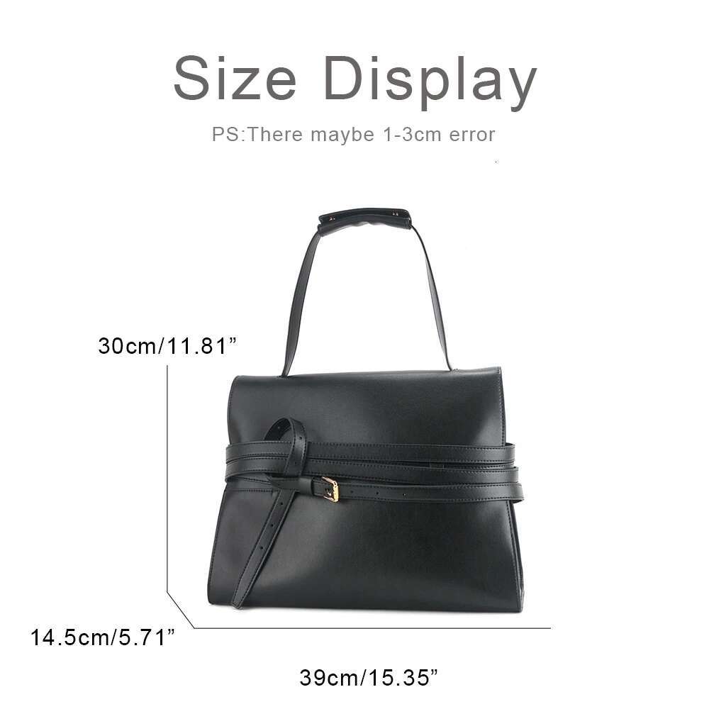 Designer Bags High Quality Genuine Leather Bags Autumn Winter Handbags Purses Luxury New In Cowhide Belt Buckle Underarm Shoulder