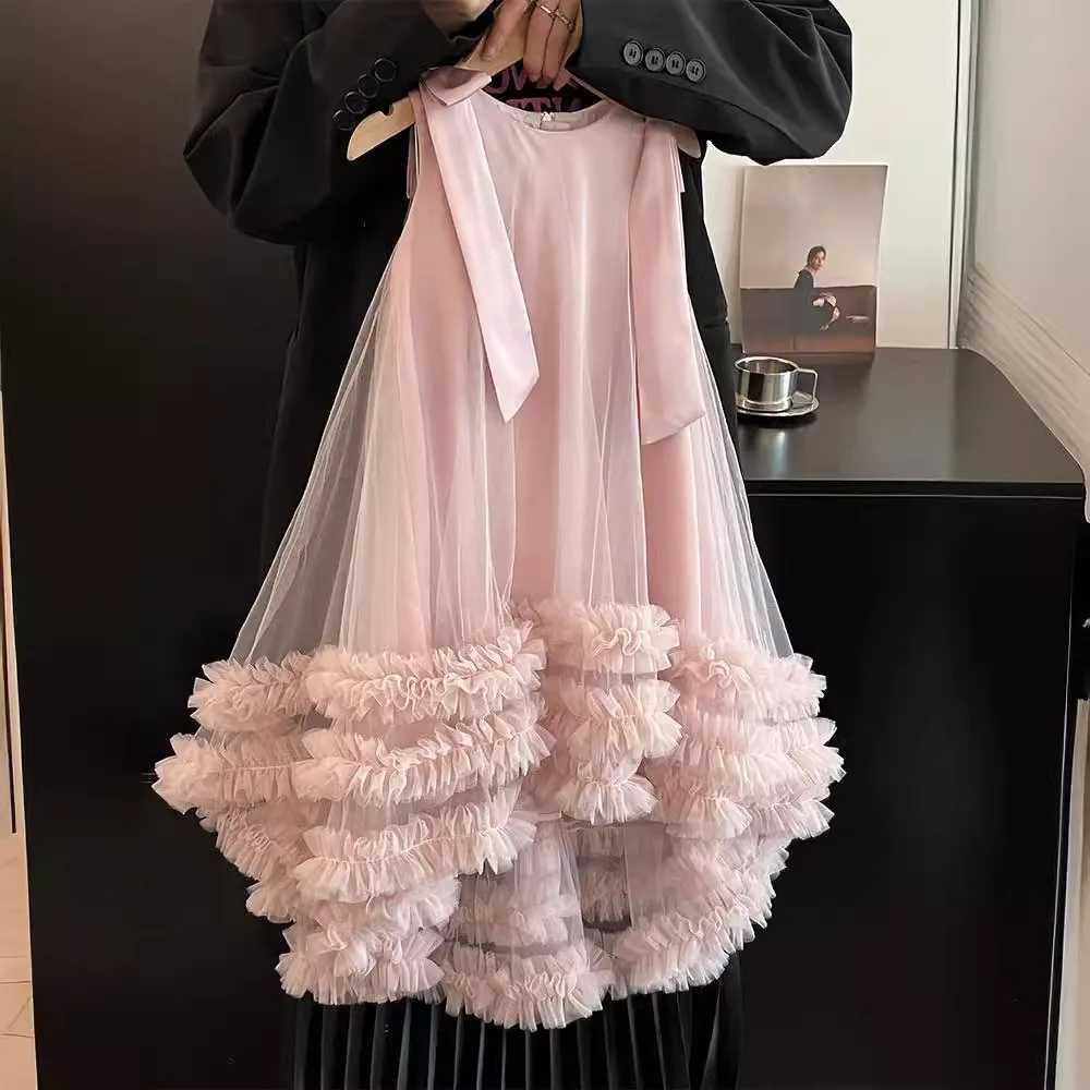 Summer Girl Party Dress Bridesmaid Girls Dress Vestido Pink Wedding Princess Prom Kids Party Dresses For Girls Birthday Costum Z250926