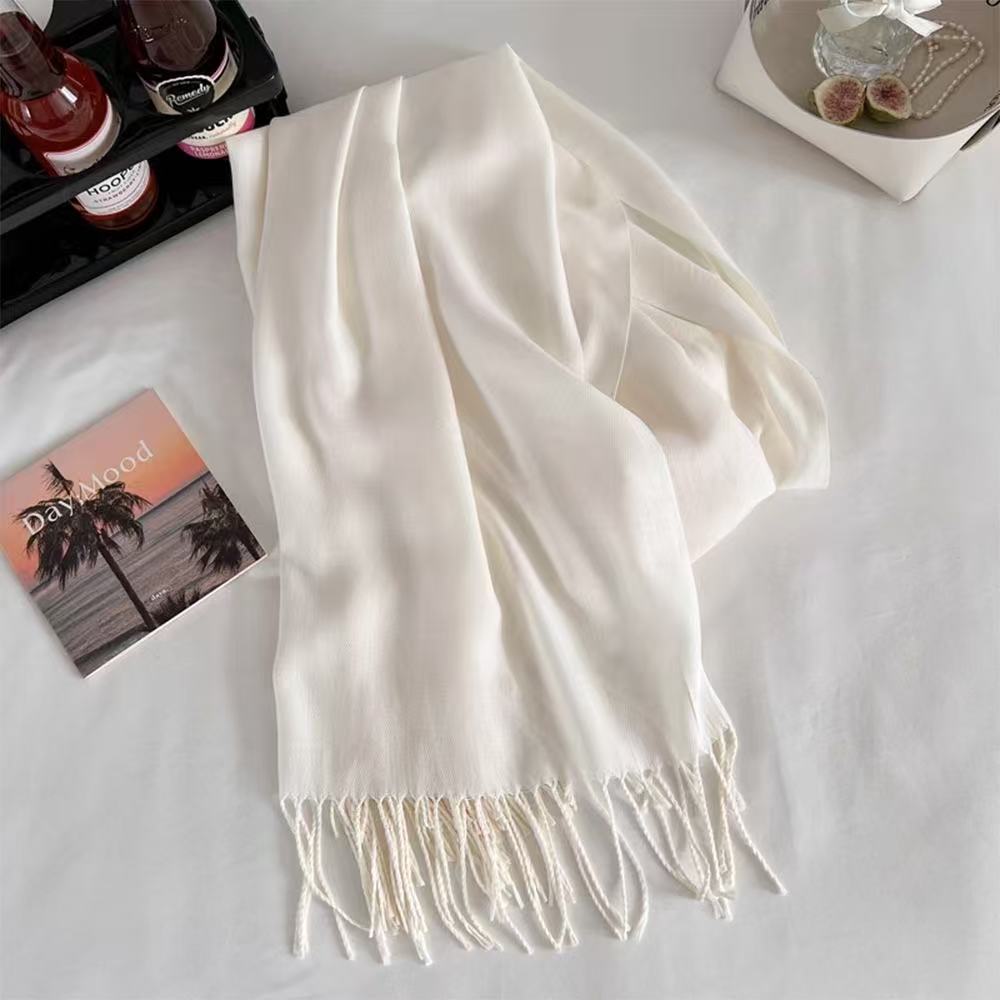T1874 Winter Solid Color Cashmere Scarf/Shawl