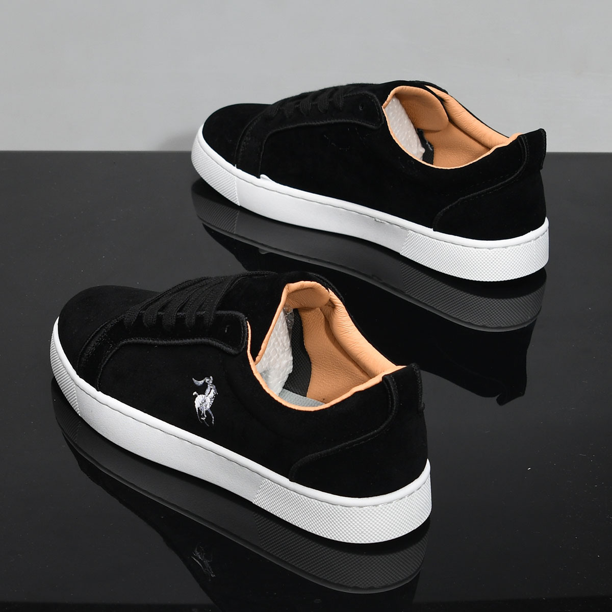 New Breathable Odor-Resistant Wear-Resistant Forrest Gump Shoes Men's Black Sports Casual Sneakers