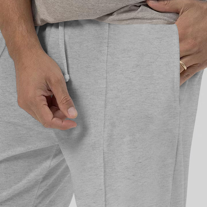 New Men's Sports Pants Autumn Winter Solid Color Casual Trousers Joggers Loose Fit Tapered Leg Pants Trendy European size: S-3XL