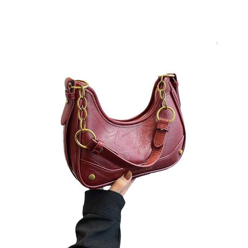 designer bag bag Underarm for Women, Handheld Trendy Fashion French Style High-end Versatile Chain Shoulder Crossbody Bag