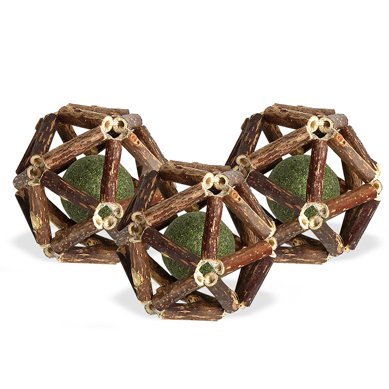 MuLing Cat Toy Wooden Sky Liao Teasing Cat Stick Cat Self Hi Soothing Tool Durable Bite Cat Mint Ball Kitten Teeth Grinding Stick