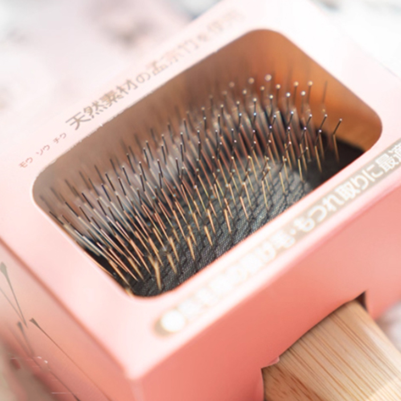 There is always a cat grooming brush suitable for you a cat hair cleaner a floating hair needle comb and a Petty bamboo and wood cat comb