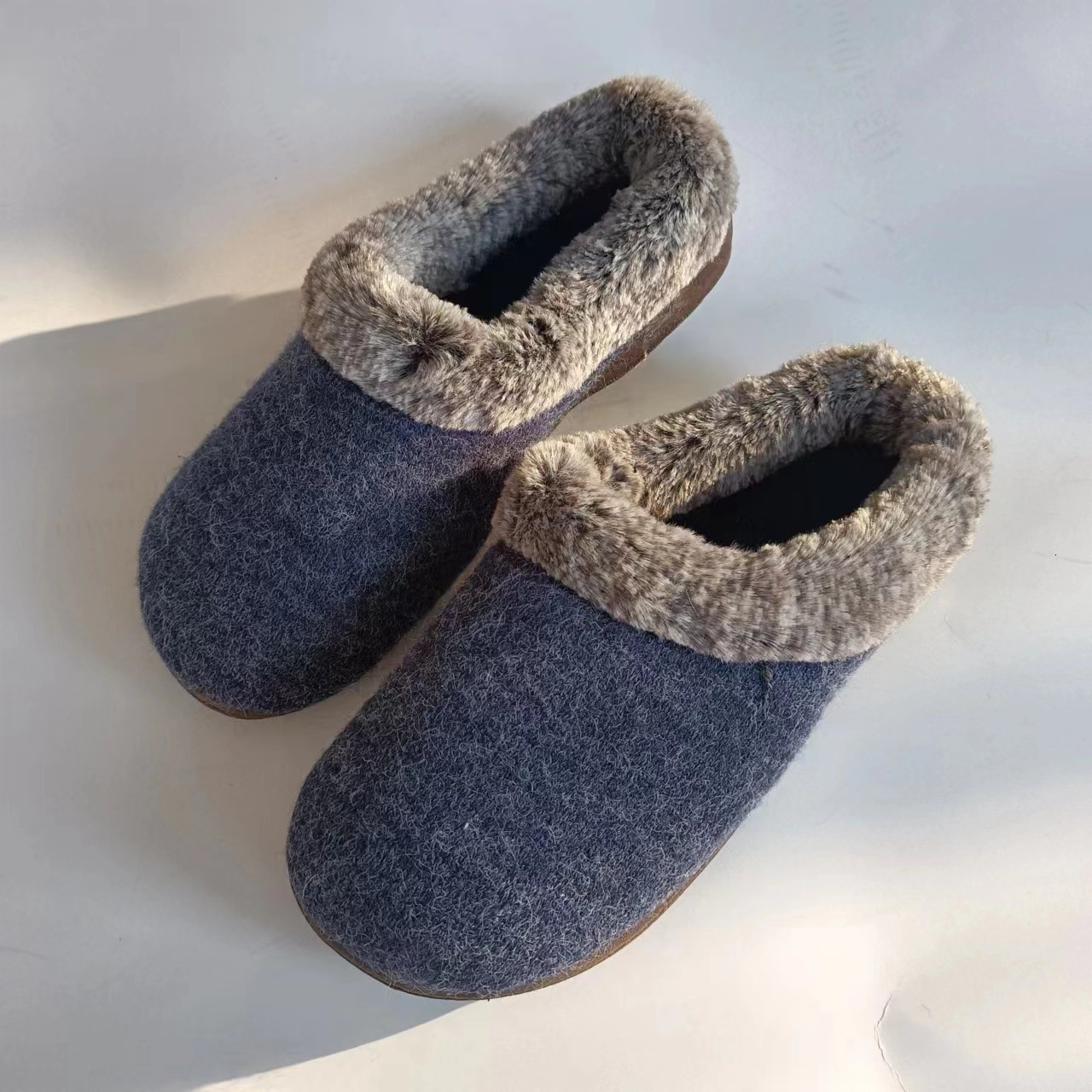 Knitted Fabric Cationic PV Fleece Size Home Indoor Cotton Slippers ddmymarket