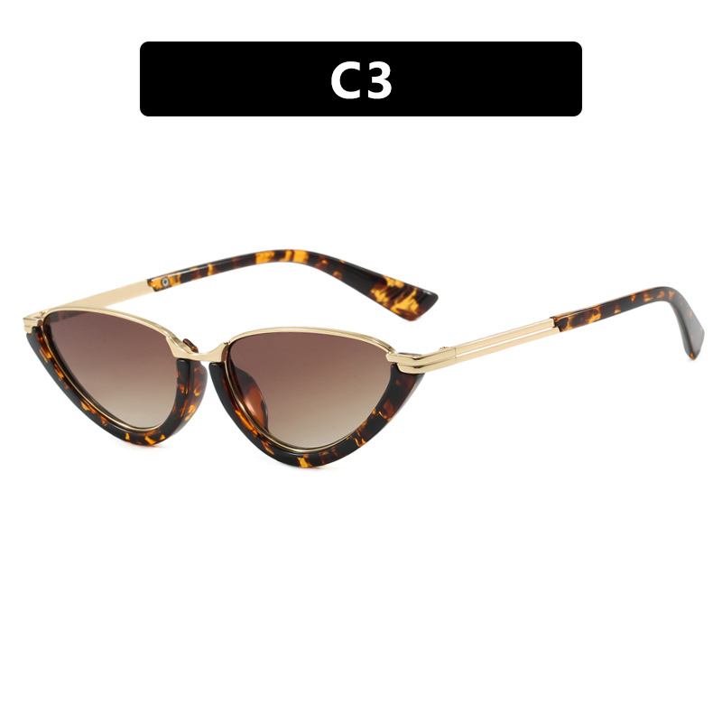 2025 New Triangle Cat Eye Sunglasses for Women Trendy European American Street Style High end Fashion Sunglasses