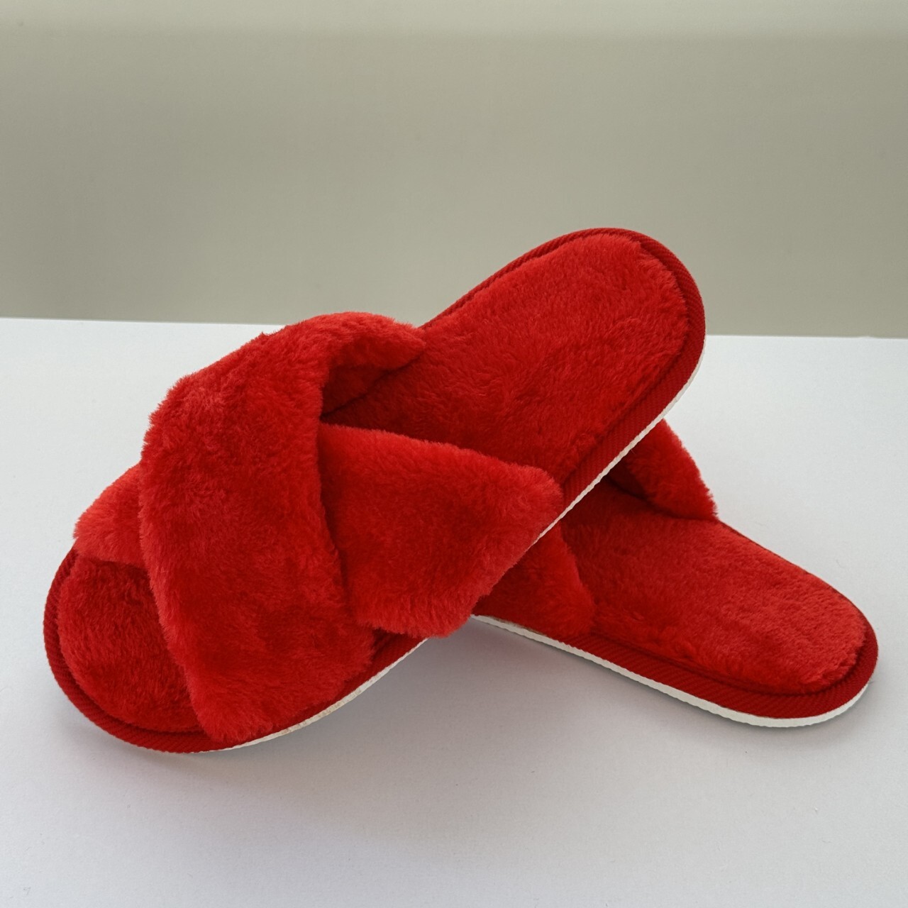 Ins Furry for Women, Outdoor Wear, Internet Celebrity 2022 New Autumn and Winter Cute Lazy Rabbit Fur Cross Cotton Slippers Trendy ddmymarket