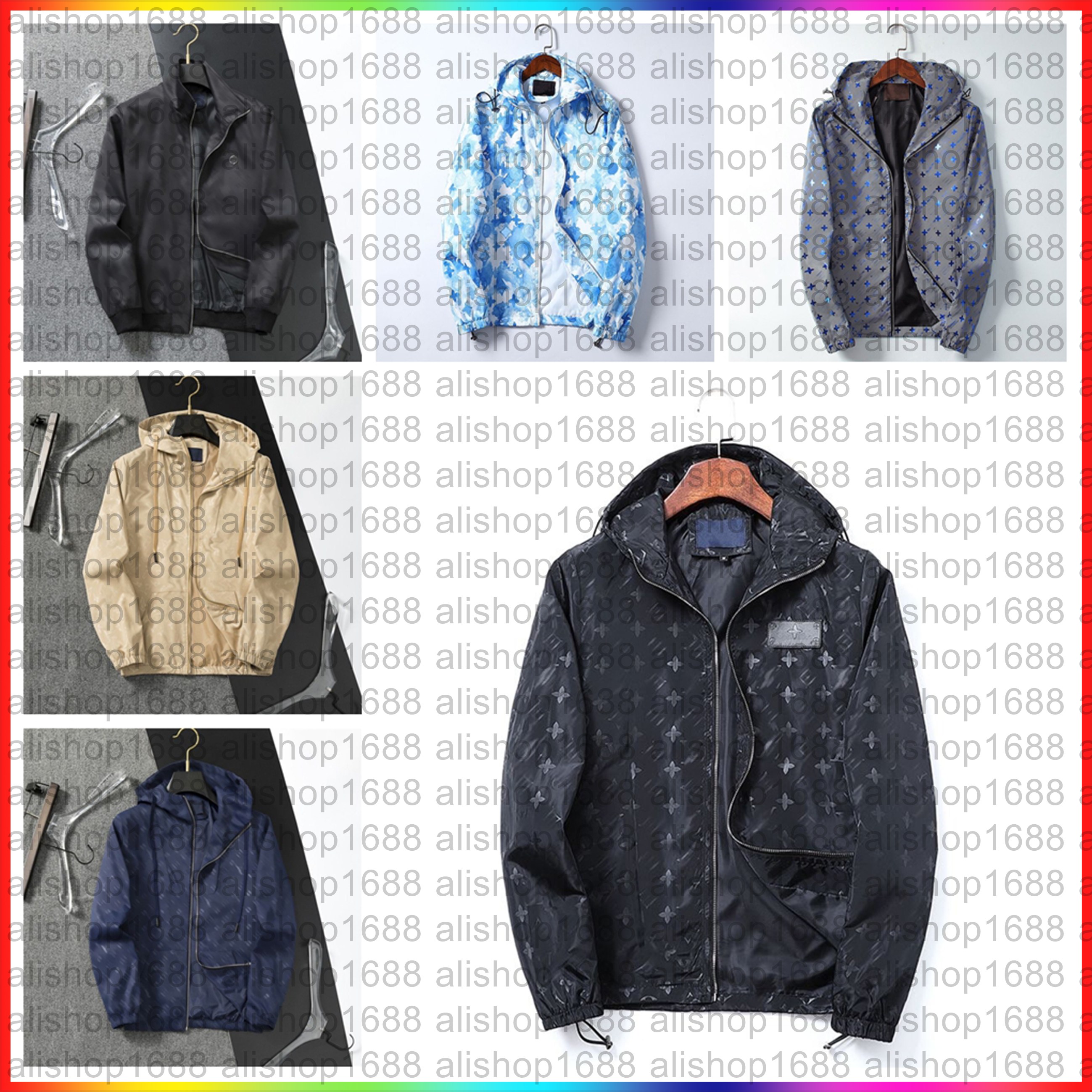 Designers Mens jackets Thin Men's Women Wind Breaker Coat Zipper Hoodie Jacket Quick Drying Sport Luxury Autumn Slim Outerwear Clothing Windbreaker 02