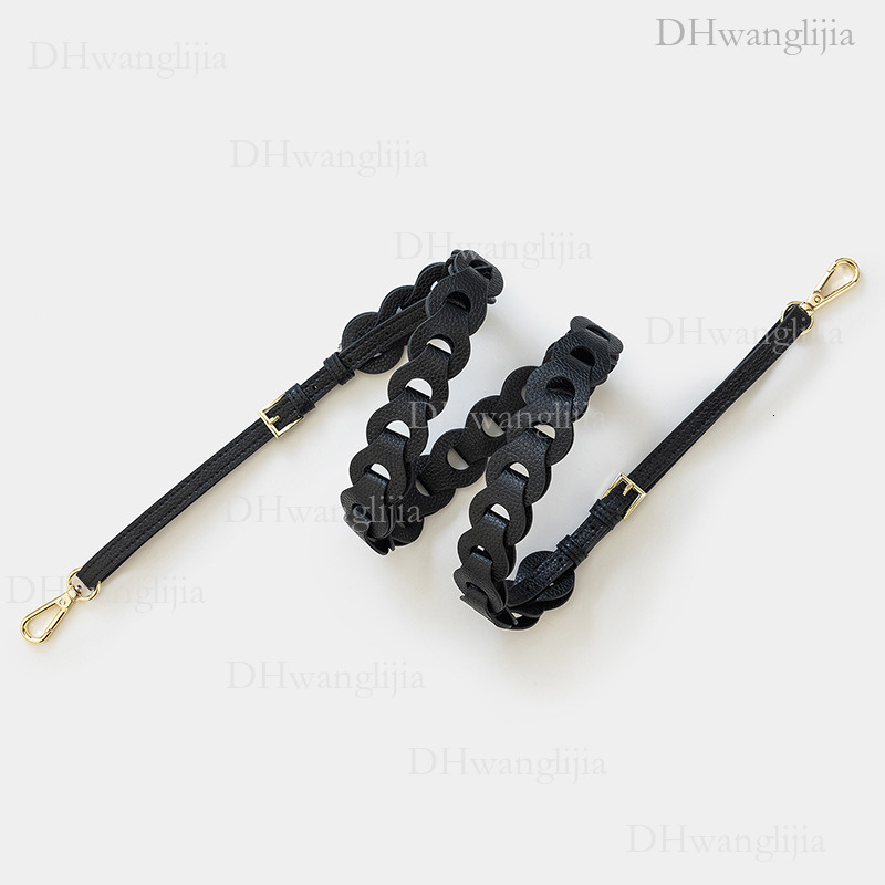 DH Luggage Accessories Live Broadcast Adjustable Length Wide Shoulder Lychee Pattern Leather Ring Buckle Crossbody Bag Strap for Women