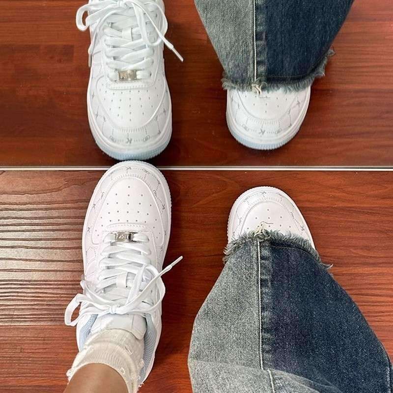 High-Looking Thick-Soled Board Shoes Women's 2025 Autumn New Round Toe Casual Sneakers 31 68