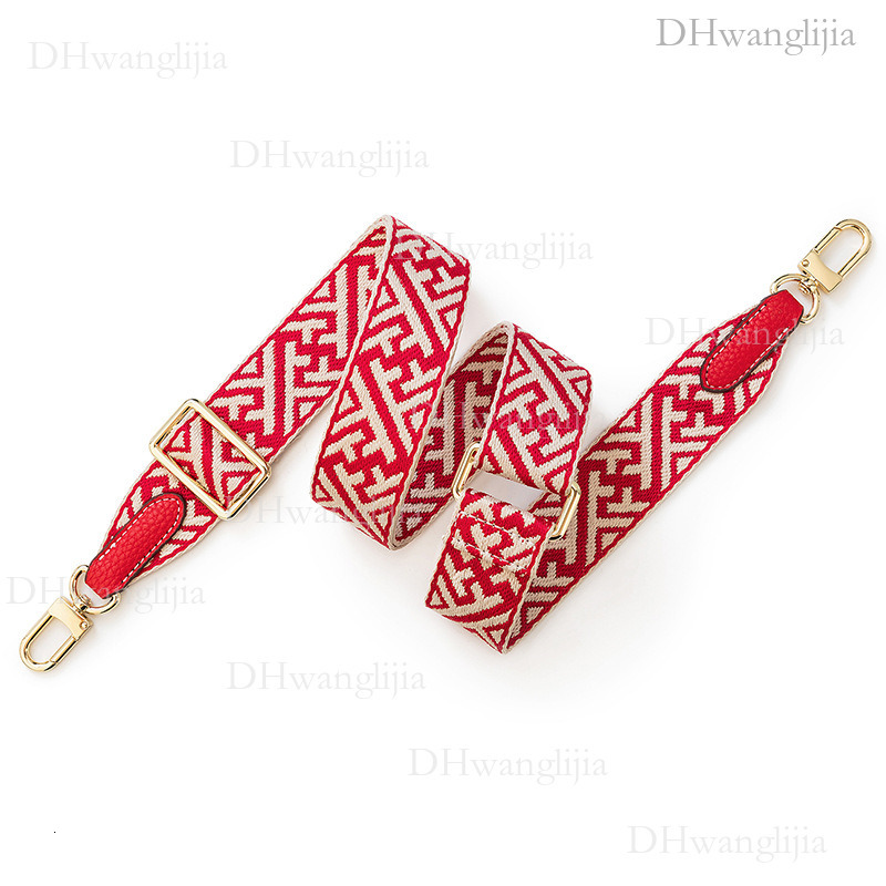 DH Luggage Accessories Live Broadcast Special Snowflake Pattern Adjustable Length Wide Windbox Single Shoulder Crossbody Bag Strap