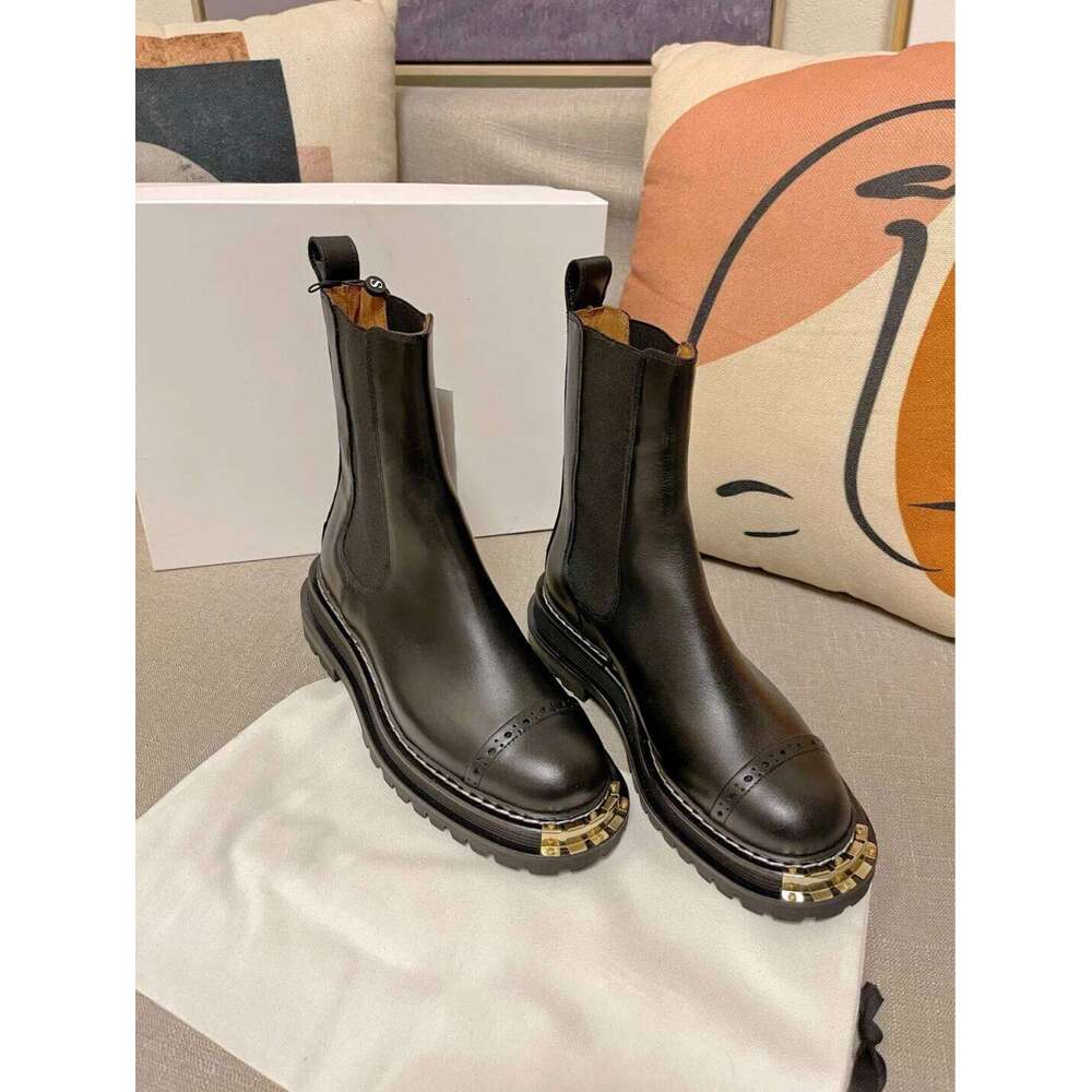 Women's Ankle Platform PU Leather Lace-up Female Footwear Thick Bottom Motorcycle Boots Casual Ladies Shoes Fashion 2021