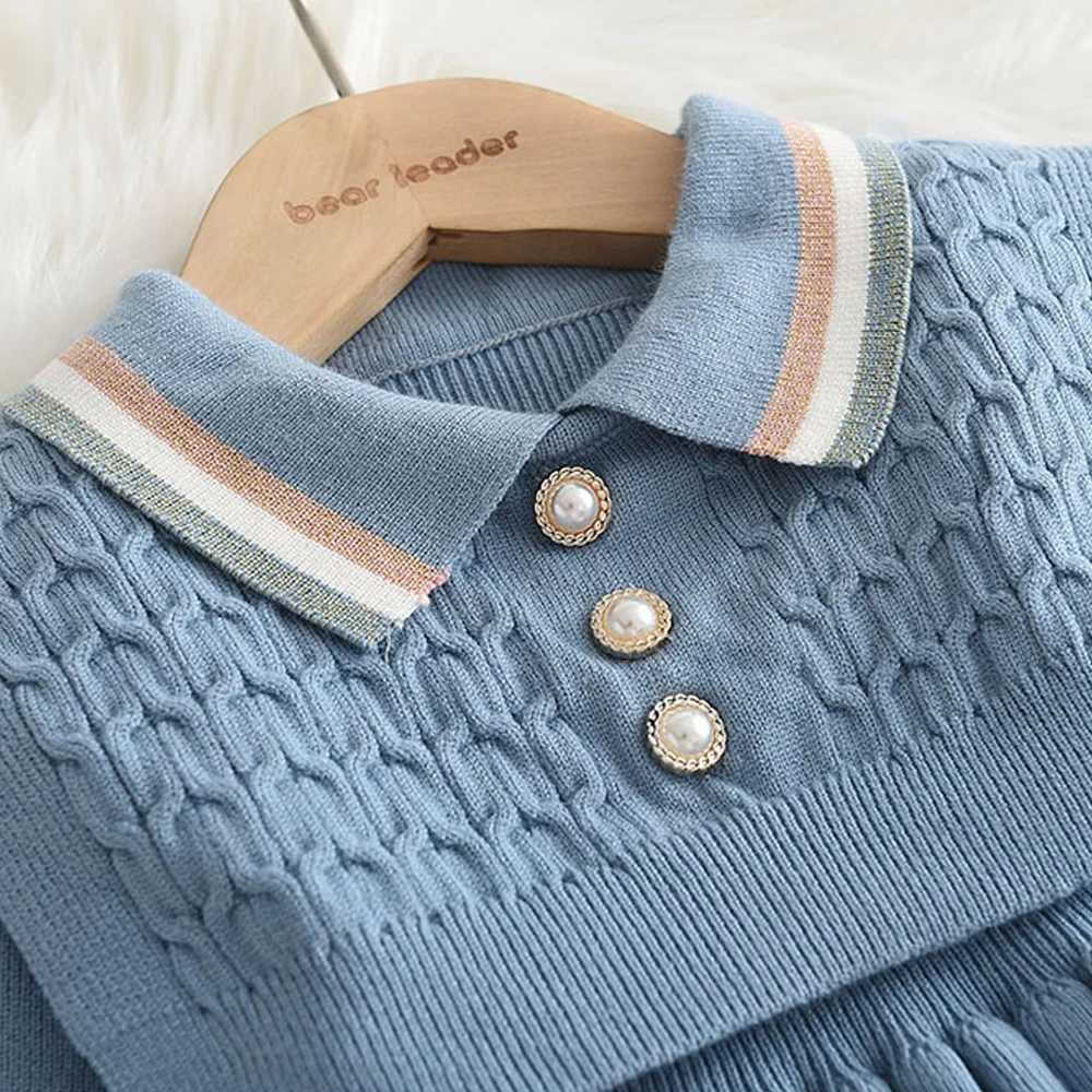 Winter Warm Baby Girl Knitted Dresses Sweater Vest Preppy Dress Christmas Dress Birthday Gift Autumn Kids School Outfits L2509262MRU