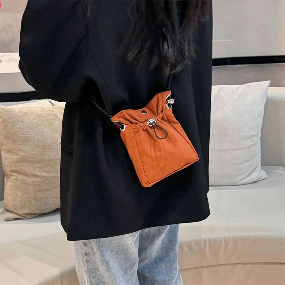 Nylon Soft Mini Phone Wallet Multifunctional Square Shoulder Crossbody Canvas Purse Messenger Bag