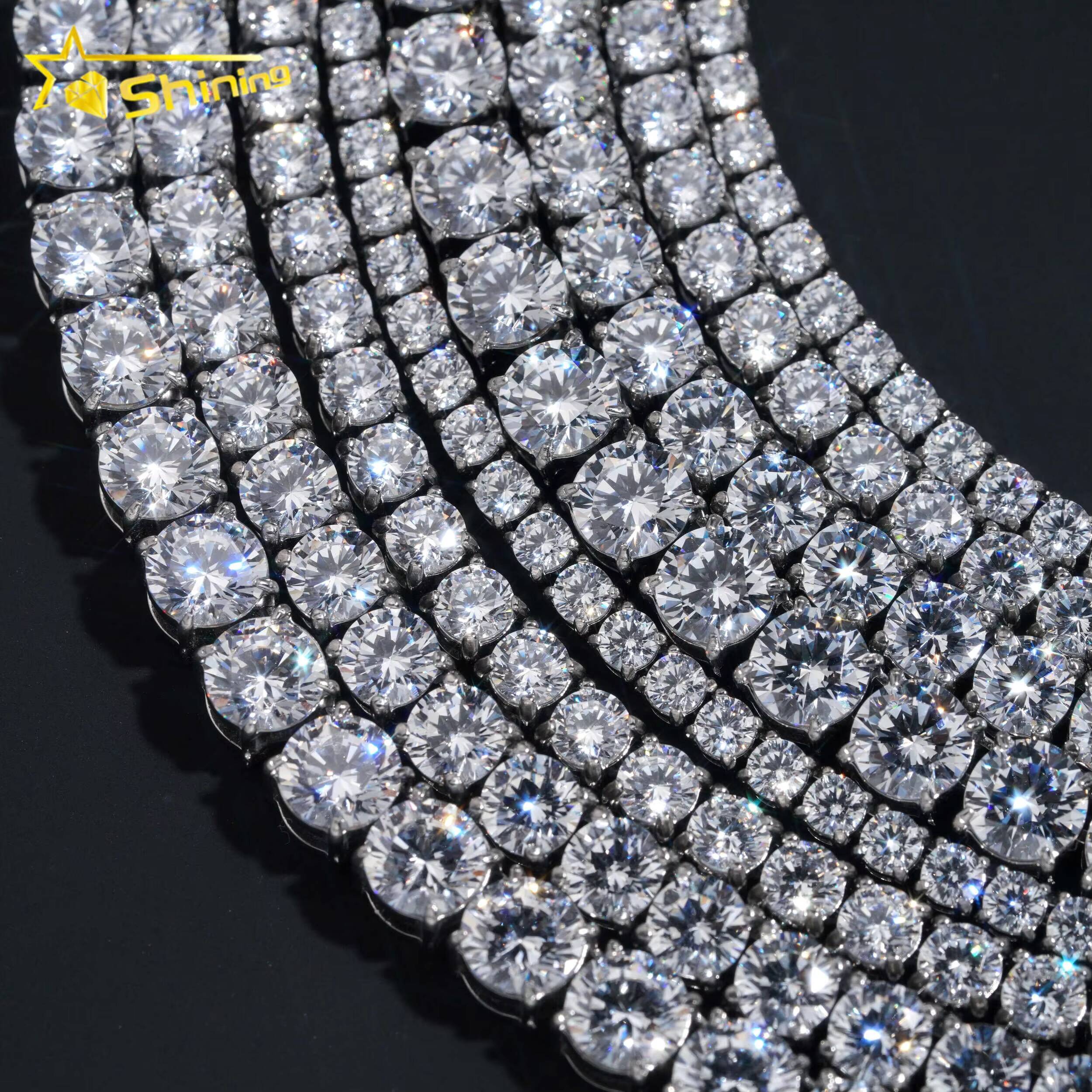 Factory Lowest Prices 3mm 4mm 5mm 6mm Wholesale 316L Stainless Steel Hip Hop Necklace 5A CZ Tennis Chains