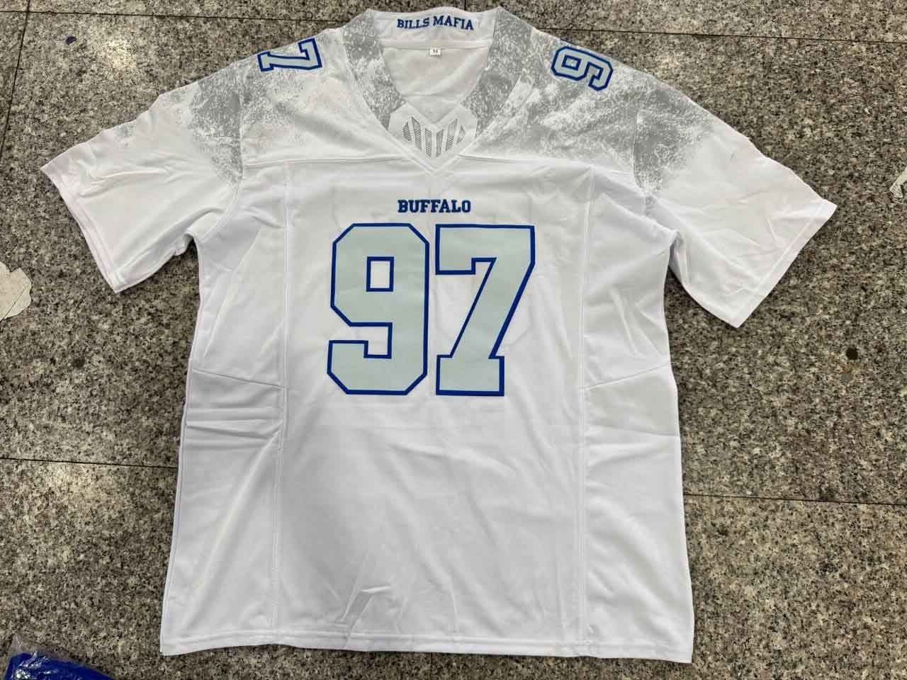 Custom Football Jerseys Josh 17 Allen 2025 Rivalries Joey Bosa Gabriel Davis Miller James Cook Terrel Bernard Rasul Douglas Dawson Knox Beasley Milano Dawkins