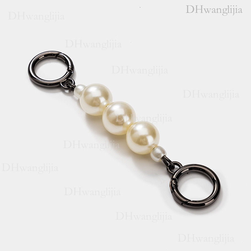 DH Luggage Accessories New Style Wind Hanging Decoration Single Shoulder Crossbody Personality Round Buckle Pearl Extension Trendy Chain Bag Strap