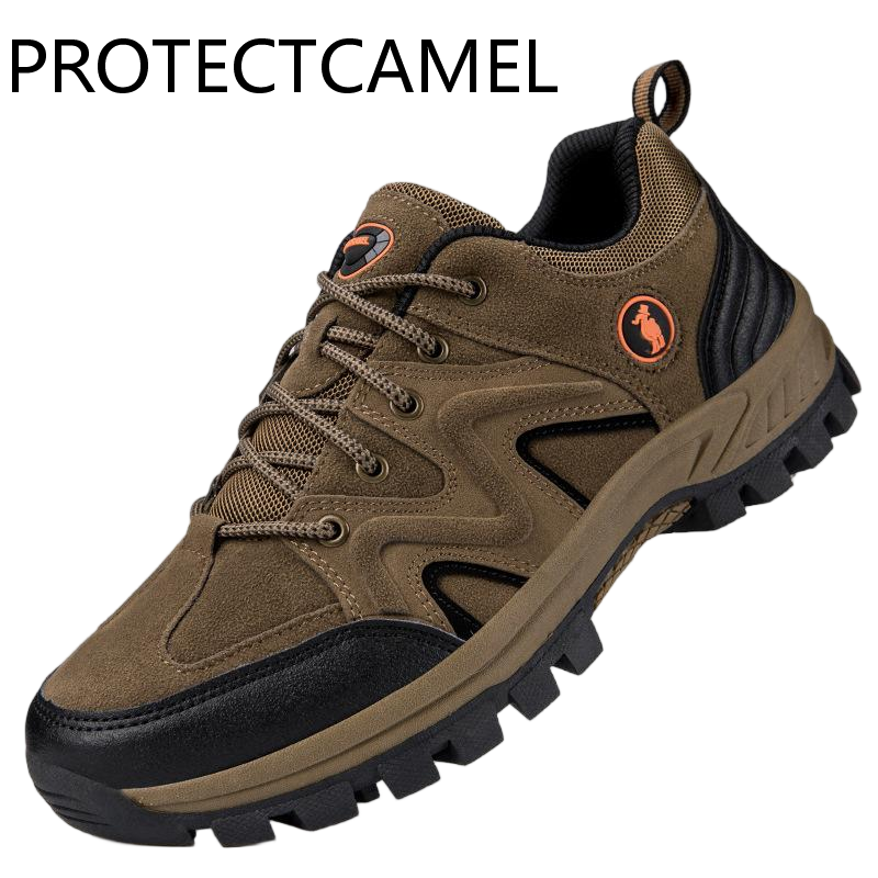 PROTECTECCAMEL New Designer Outdoor Sports Shoes Luxurious Anti Slip Travel Hiking Shoes Breathable Mesh Lightweight Wear-resistant Labor Protection S