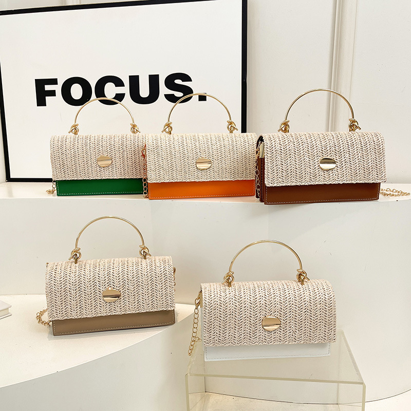 New women's shoulder bag chain woven handbag 2025 designer fashion crossbody bag