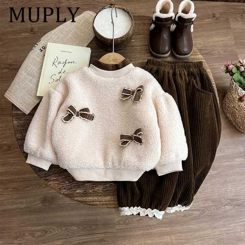 2Pcs Children Clothing Set Girl Casual Clothes Kids Fashion Coat And Pants Baby Autumn Winter Tracksuits L2509266W7S