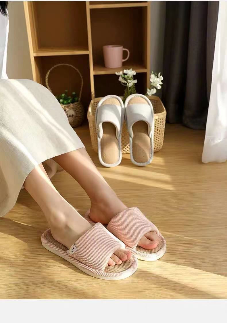 2023 Cationic Jute Spring Autumn Linen Slippers Japan and South Korea ddmymarket